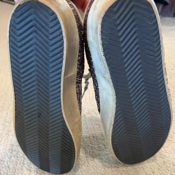 Golden Goose Glitter Low-Top Sneakers with Pink Star - Picture 4 of 4